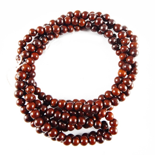 Red Sandal Wood Beads 6mm