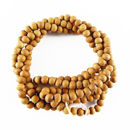 White Sandalwood Beads 6mm