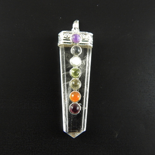 Picture of Crystal 7 Chakra Stone Pendant