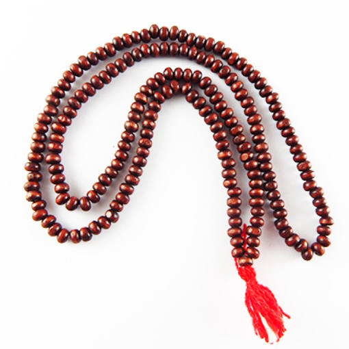 Picture of  Free Shipping 4mm Dyed Plain wood mala