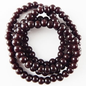 6mm round glass beads. Mala glass beads 