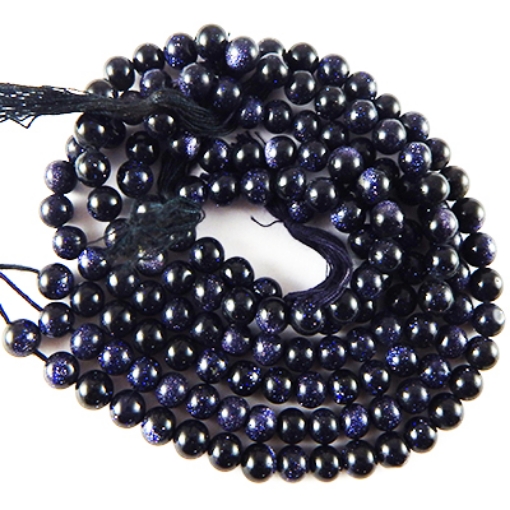 Picture of Blue Goldstone 6mm round