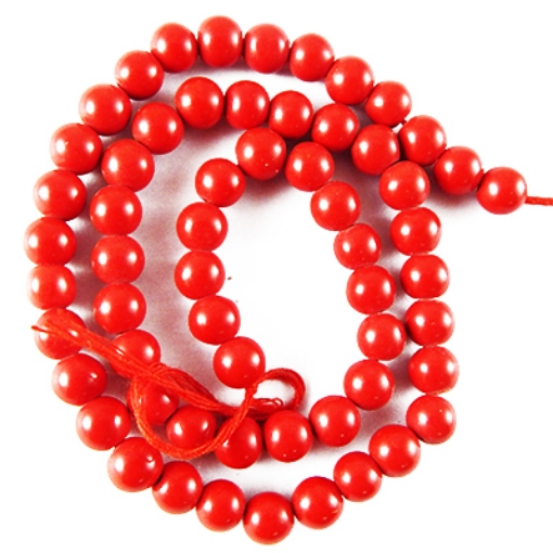 Red Coral 6mm round