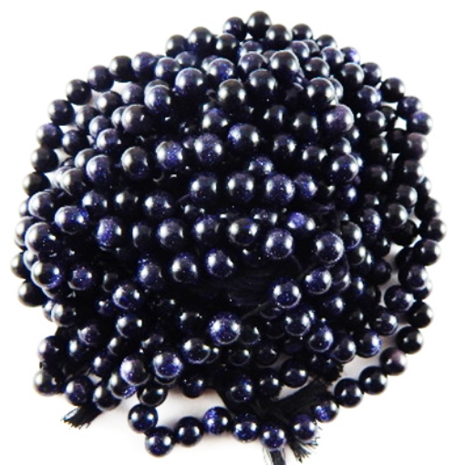 Blue Goldstone  8mm round