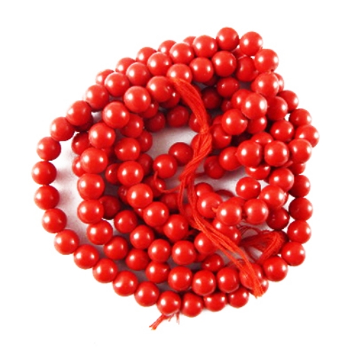 Red Coral 7mm round