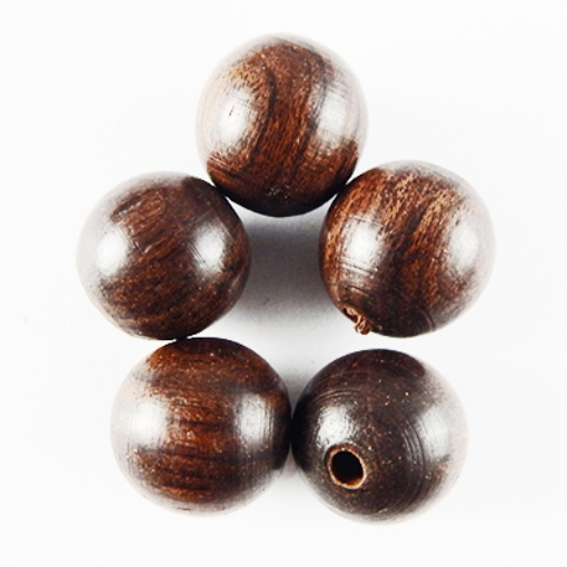 Rose Wood Beads 17mm