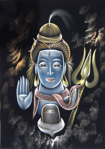 Hand Painted Shiva