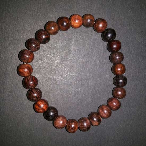 Rose Wood Beads Bracelet