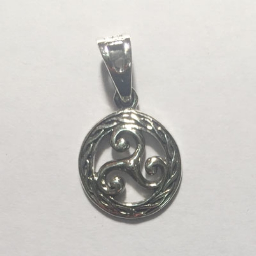 Goddess Spiral Silver Pendant