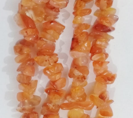 Carnelian chips beads