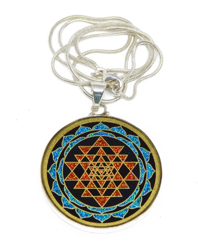 Sri Yantra Pendant - choose your gemstone – Jean Burgers Jewellery