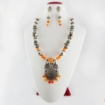 Gemstone Metal Beads Necklace