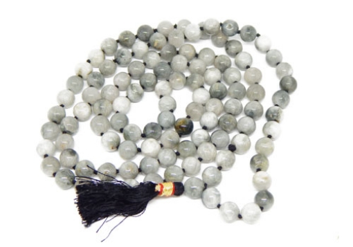 Picture of Cat's Eye Mala : 108+1 Beads Knotted Mala