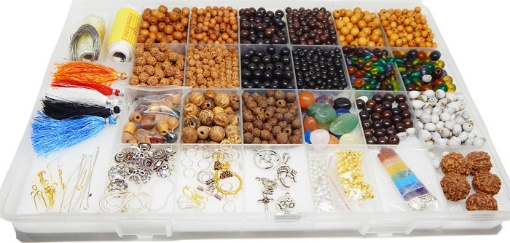 Picture of Mala Making Kit : Approx 2000 pcs of Mala Beads and Supplies