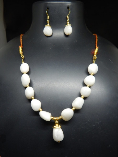 White Agate Necklace