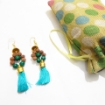 Picture of Rudraksha & Stone Beads Earrings