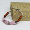 Picture of Rose Quartz & White Sandal Wood Bracelet