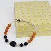Black Agate & Rudraksha Beads Bracelet