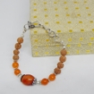 Picture of Carnelian & Rudraksha Beads Bracelet