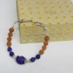 Lapis Lazuli & Rudraksha Beads Bracelet