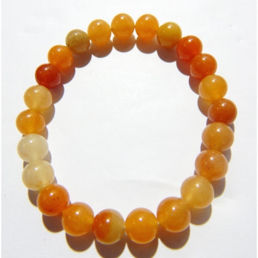  Orange Aventurine Gemstone Bracelet