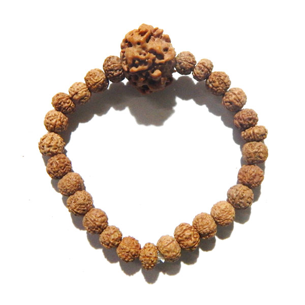 5 Face Rudraksha Beads Bracelet