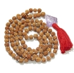 Rudraksha Mala with Amethyst Light Pendant