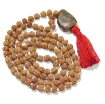 Rudraksha Mala with Unakite  Pendant