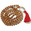 Rudraksha Mala with Crystal Quartz Pendant