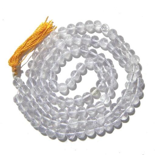 Crystal Beads Mala : Sphatik Mala 8mm