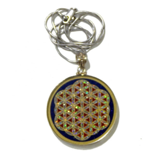 Picture of Flower of Life Sacred  Geometric Pendant