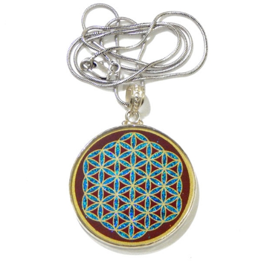 Picture of Flower of Life Sacred  Geometric Pendant