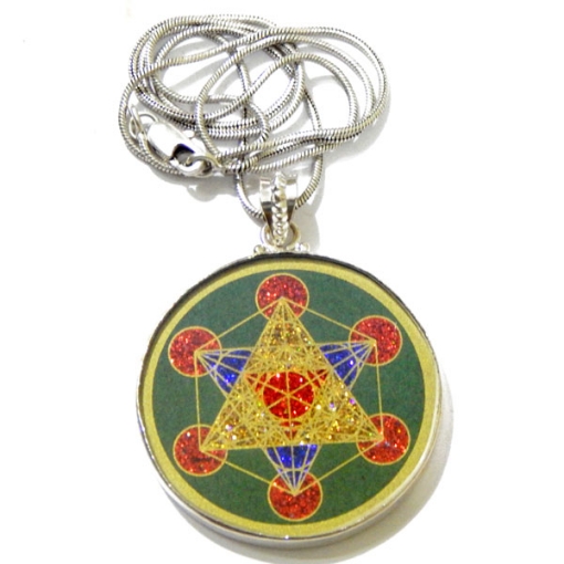 Picture of Metatron's' Cube Sacred  Geometric Pendant