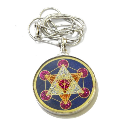 Picture of Metatron's' Cube Sacred  Geometric Pendant 