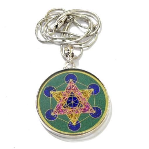 Picture of Metatron's' Cube Sacred  Geometric Pendant 