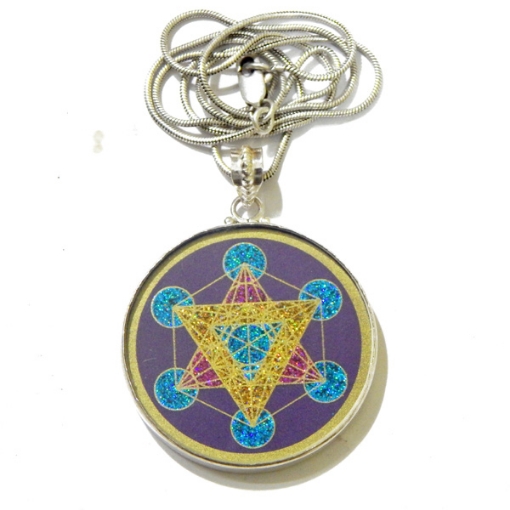 Picture of Metatron's' Cube Sacred  Geometric Pendant 