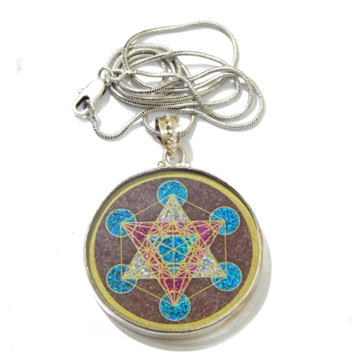 Picture of Metatron's' Cube Sacred  Geometric Pendant