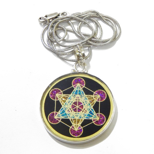 Picture of Metatron's' Cube Sacred  Geometric Pendant