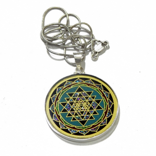 Picture of Sri Yantra Sacred Geometric Pendant