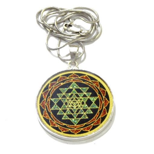 Picture of Sri Yantra Sacred Geometric Pendant