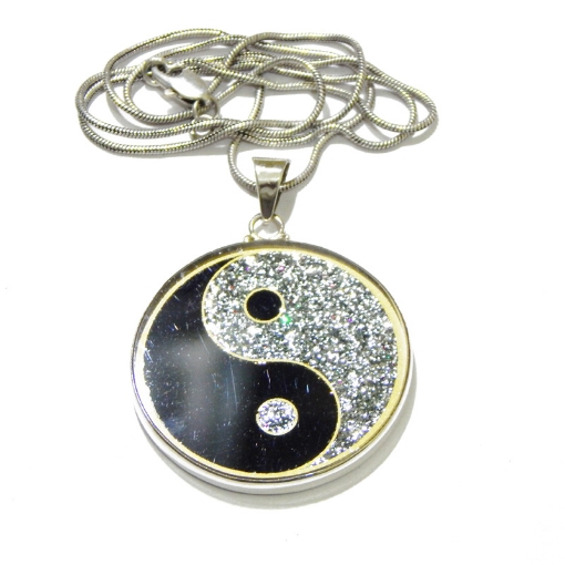 Picture of Ying Yang Sacred Geometric Pendant