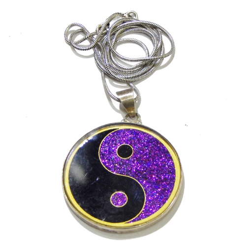 Picture of Ying Yang Sacred Geometric Pendant