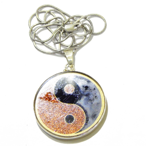 Picture of Ying Yang Sacred Geometric Pendant